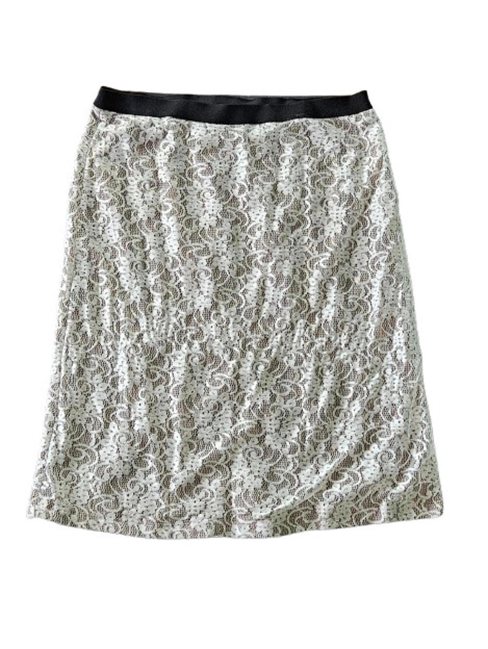 Vintage Comme Toi Skirt Sz M Y2K Lace Romantic Feminine Preppy Fairycore Whimsy